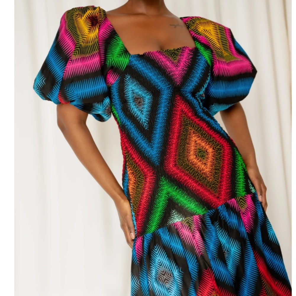 Ofuure African Print Maxi Dress Size L/XL